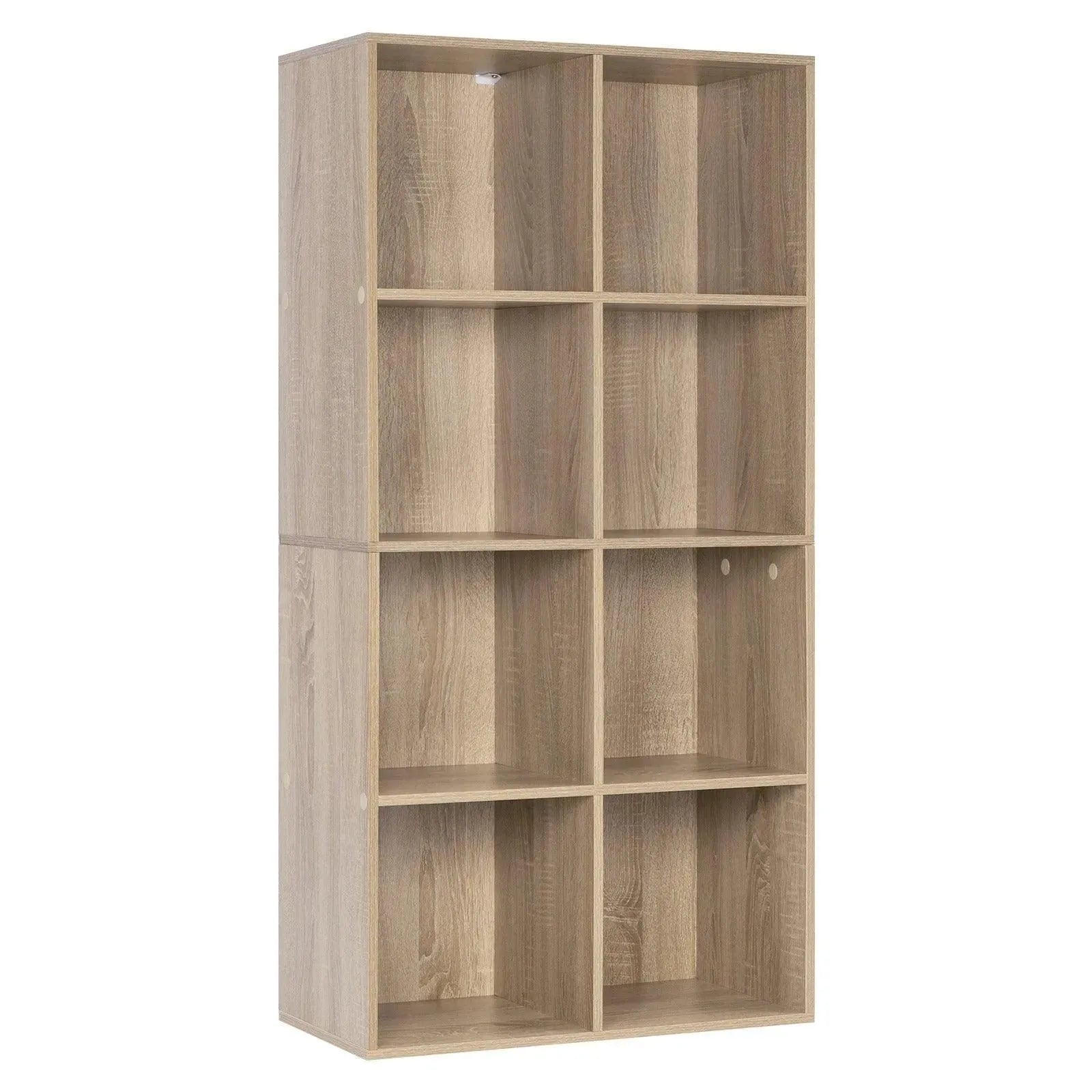 Feronza® Boekenkast met 8 Opbergvakken | Vrijstaande Organizer voor Woonkamer, Slaapkamer & Kantoor - Feronza